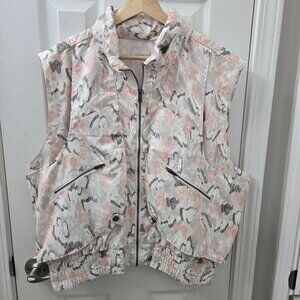 FP Movement Off the Grid Vest Womens Large‎ Free People Pink Gray Outdoor Hiking